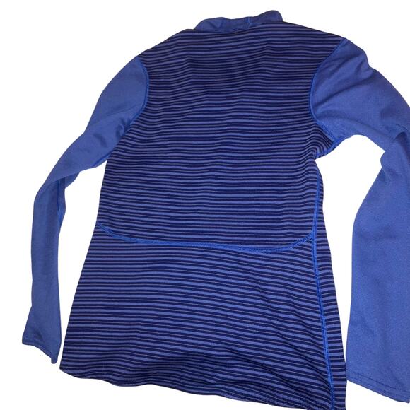 Patagonia Capilene 3 Zip Neck Top Blue Stripe Long Sleeve Women’s Size XS - Picture 10 of 12